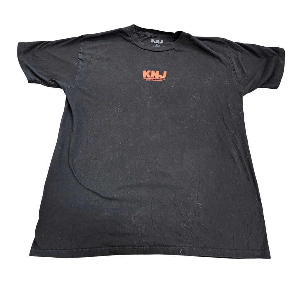 KnJ Fanjoy Mens Large Black Graphic T-Shirt Kian and JC Made in Los Angeles Tee